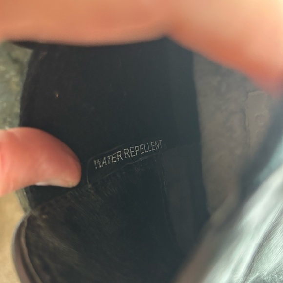 Vince Warren Water Resistant Genuine Shearling Lined Sneaker Boot. Black leather - Picture 10 of 13